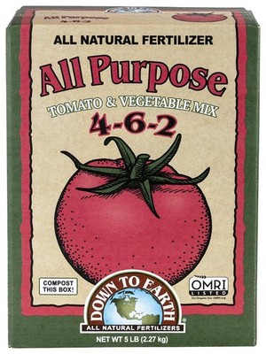 Down To Earth All Natural Fertilizers Organic Purpose Tomato & 5 lb 