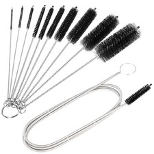 CiaraQ Bottle Cleaning Brushes, 8 Inch Nylon 8.0 & 60 Inch, Black+black