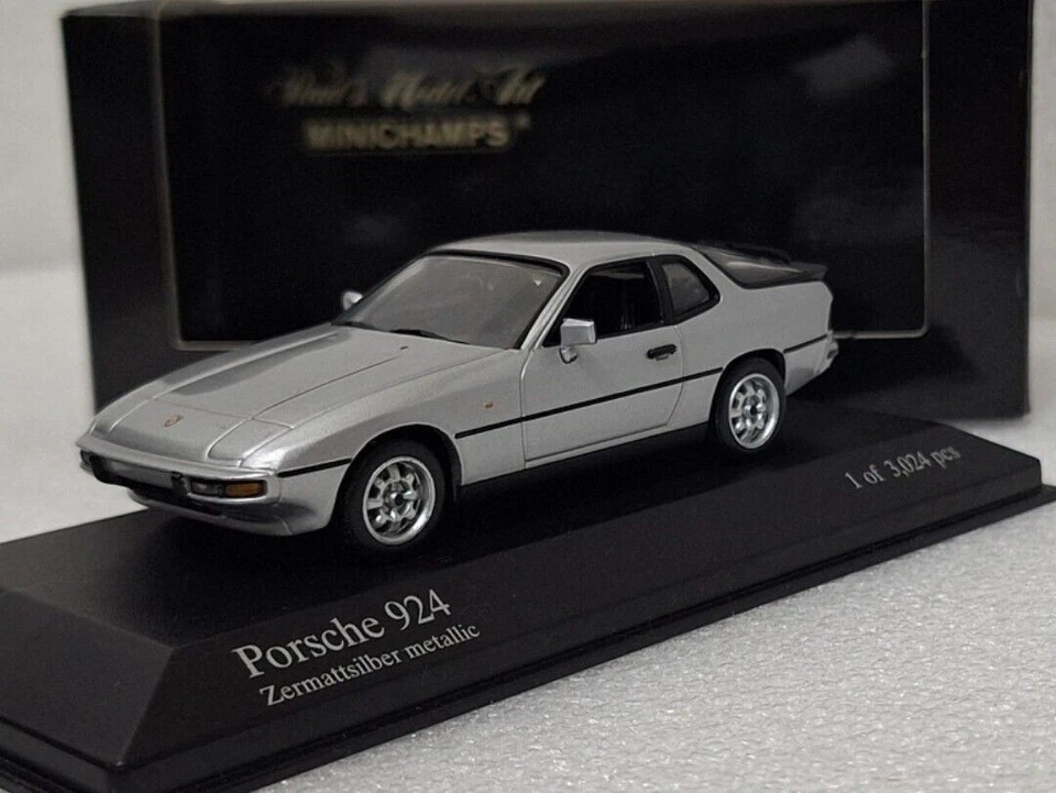 MINICHAMPS PORSCHE 924 1984 Silver Metalic 1:43 400062121 RARE Model Car - Image 2 of 4