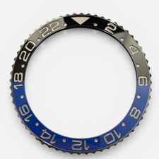 Inserto de bisel de reloj hecho a medida negro azul para Rolex GMT Master II Batman