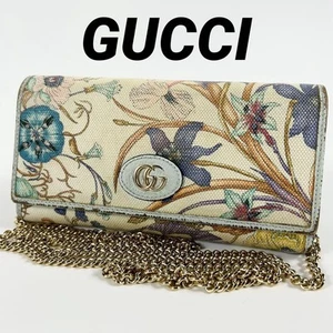 Sac à bandoulière portefeuille chaîne florale GUCCI #PGCVIU