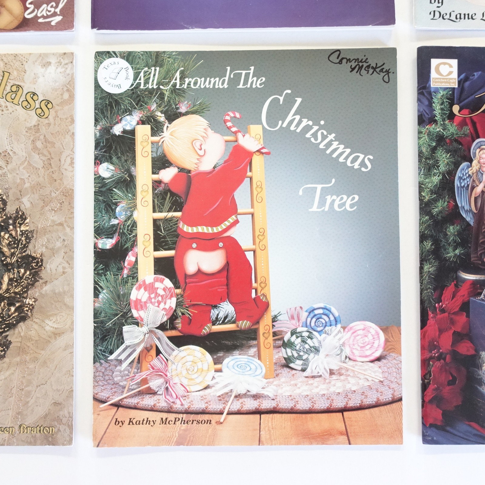 Vtg Lot of 6 Tole Painting Books Christmas Holiday Xmas Santa Angels Nostalgic