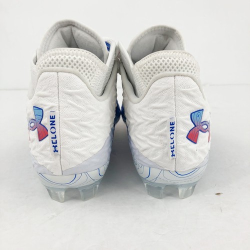 Under Armour Spotlight Clone 4 MC TX Fußballschuhe Herren 11,5 weiß blau neu ohne Karton - Bild 11 von 13