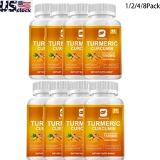 Organic Turmeric Curcumin with Ginger Black Pepper  Joint Pain Max Strength
