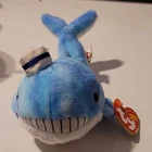 Ty Beanie Babies Captain Blue Whale Plush 2004 Vintage Age 3+