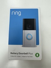 Ring Battery Doorbell Plus Satin Nickel Brand New Sealed