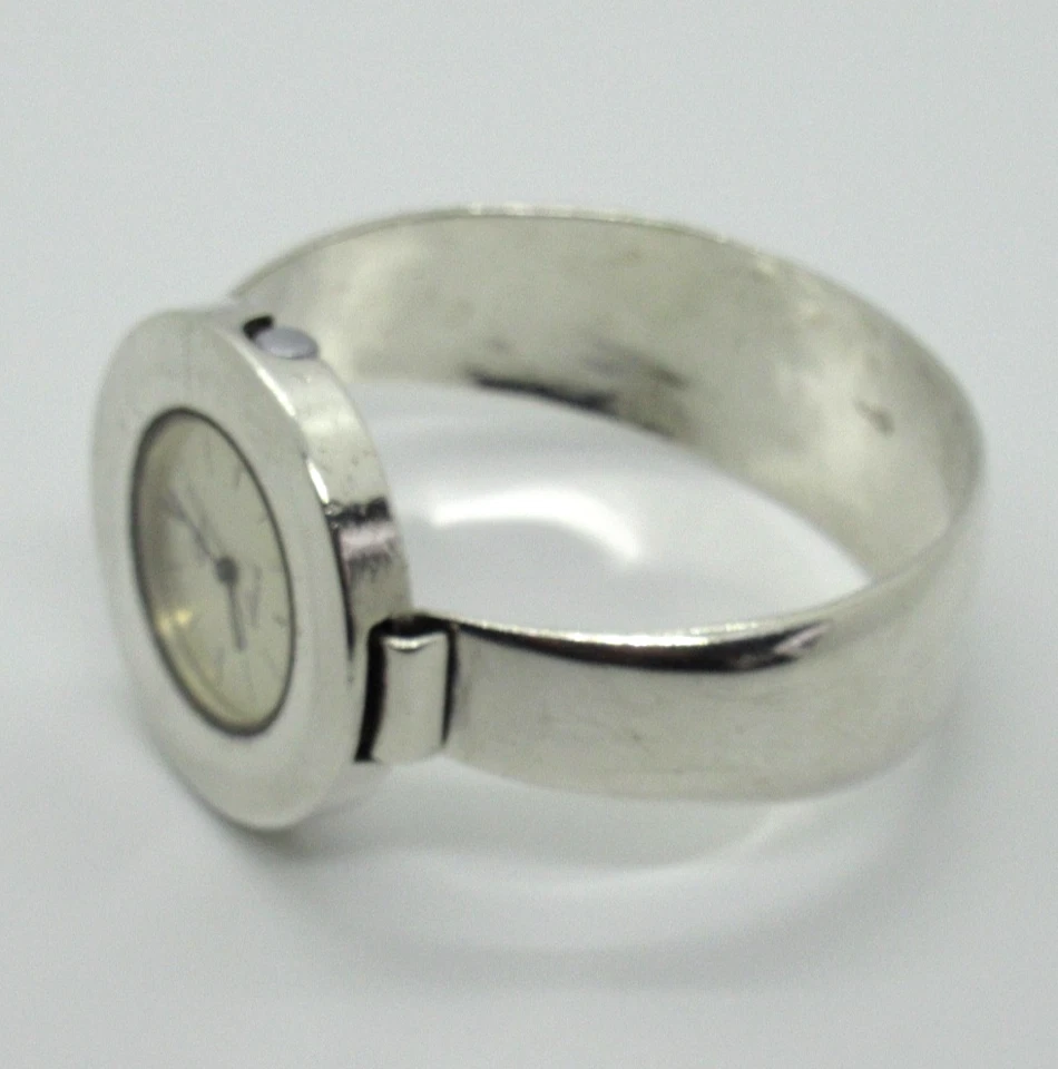 DESIGNER QUINN Armbanduhr 925 Silber 70 Modernist FS Scheurle Luxury massiv 70Gr - Bild 3 von 4