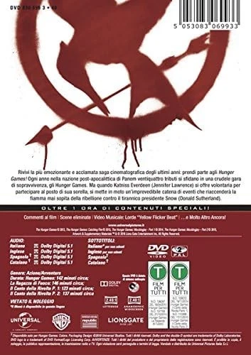 Hunger Games (Box 4 DVD) (DVD) Lawrence Tucci Bentley Hemsworth Quaid Sutherland - Image 2 of 2