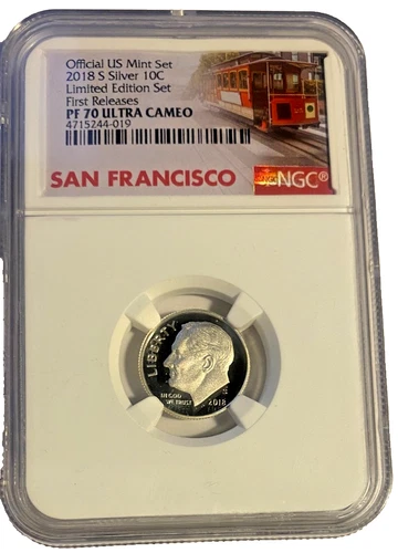 2018-S Silver NGC PF 70 Ultra Cameo Limited Edition Rosevelt Dime