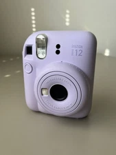 Fujifilm Instax Mini 12 Instant Camera Purple Old Skool w/strap Batteries WORKS