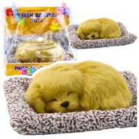 ŚPiąCy Pies Labrador Szczeniak Na Poduszce Figurka Z Futerkiem Torba Lean Toys