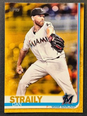 2019 Topps Walgreen's Yellow Parallel #325 Dan Straily Miami Marlins