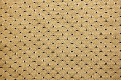 GOLD Diamond w/black dots Upholstery Drapery Brocade Fabric-piece 1 yd x 54''