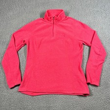 The North Face TKA 100 Fleece Pullover Womens Small Pink Quarter Zip Jacket