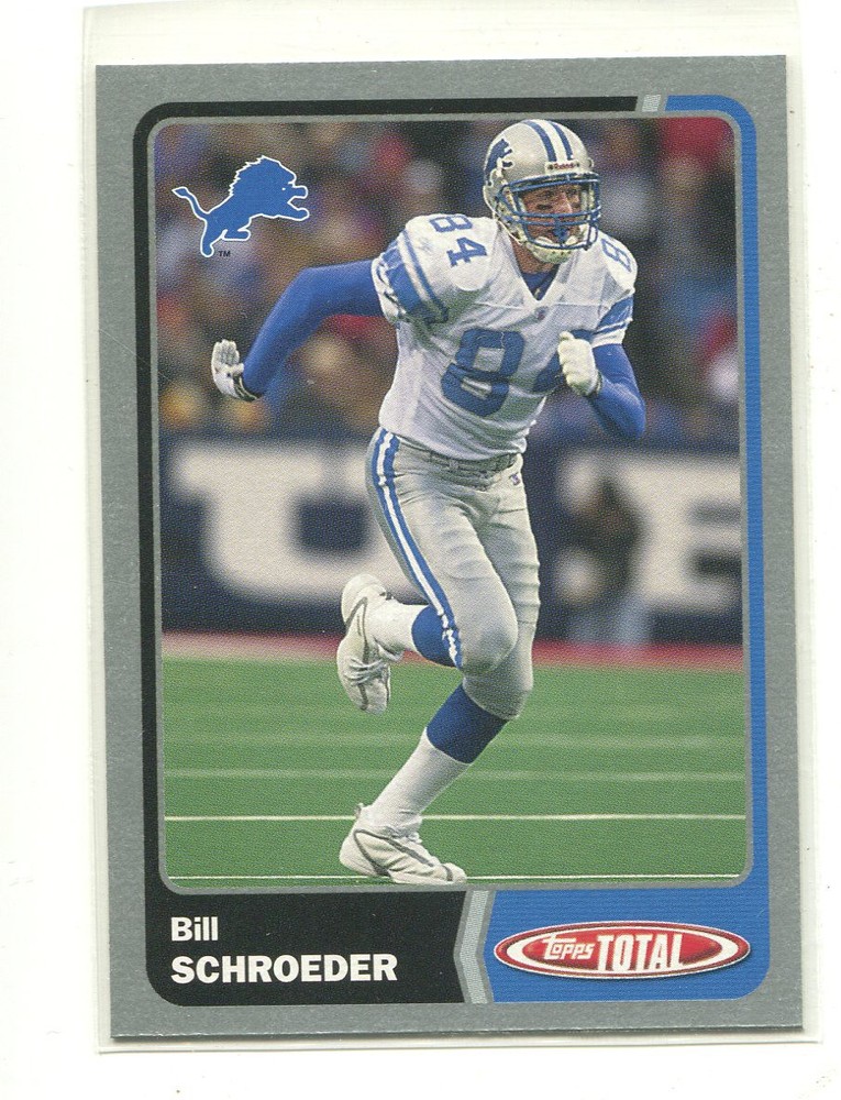 2003 Topps Total Silver #235 Bill Schroeder Detroit Lions