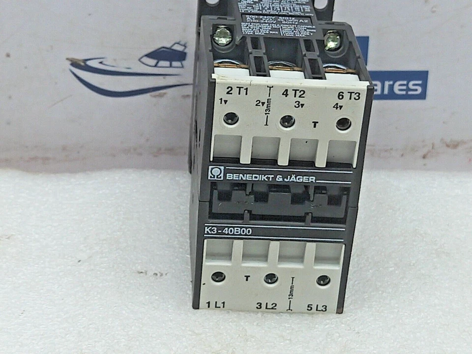 Contator elétrico Benedikt & Jager K3-40B00 200-240V 50Hz 200-240V 60Hz - Imagem 3 de 4
