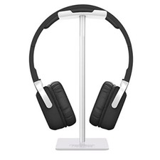 Headphone Stand Headset Holder Earphone Stand with Aluminum Supporting Sliver