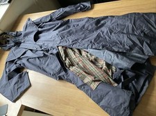 Jack Murphy Full Length Waterproof Riding Coat Detachable Hood Pockets Size 10