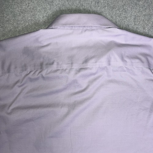 Calvin Klein Men’s Wrinkle Free Lilac Long Sleeve Button Up Dress Shirt Size XL - Picture 7 of 9