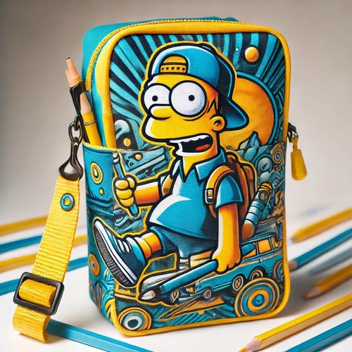 Bart Simpson "In Your Face" Foldout Pencil Case – Collectible & Functional! 🎨 - Picture 13 of 24
