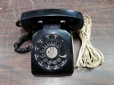 Vintage Black Bell System Western Electric Rotary Dial Phone Desk Telephone