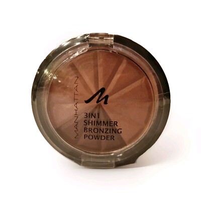 Manhattan - 3 x 3in1 Shimmer Bronzing Powder 002 - NEU! - 9,9g