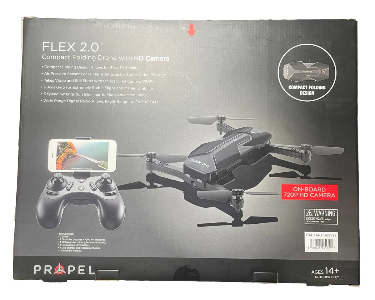 Propel FLEX 2.0 Compact Folding Drone with HD Camera New In Box