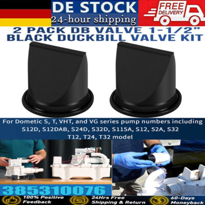2Pc For SeaLand Dometic Duck Bill Valve Kit - 1-1/2'' Kit for VacuFlush 385310076