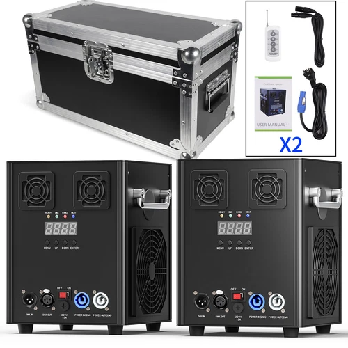 2PCS Cold Spark Machine 700W Stage Effect DMX Firework Wedding 6.6-9.8ft w/Case