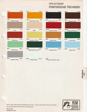 1979 INTERNATIONAL HARVESTER TRUCK IH SCOUT PAINT CHIPS (R-M)