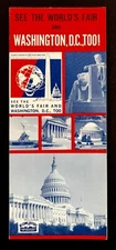 1964-65 See Washington DC World's Fair Events Tours Vintage Travel Brochure