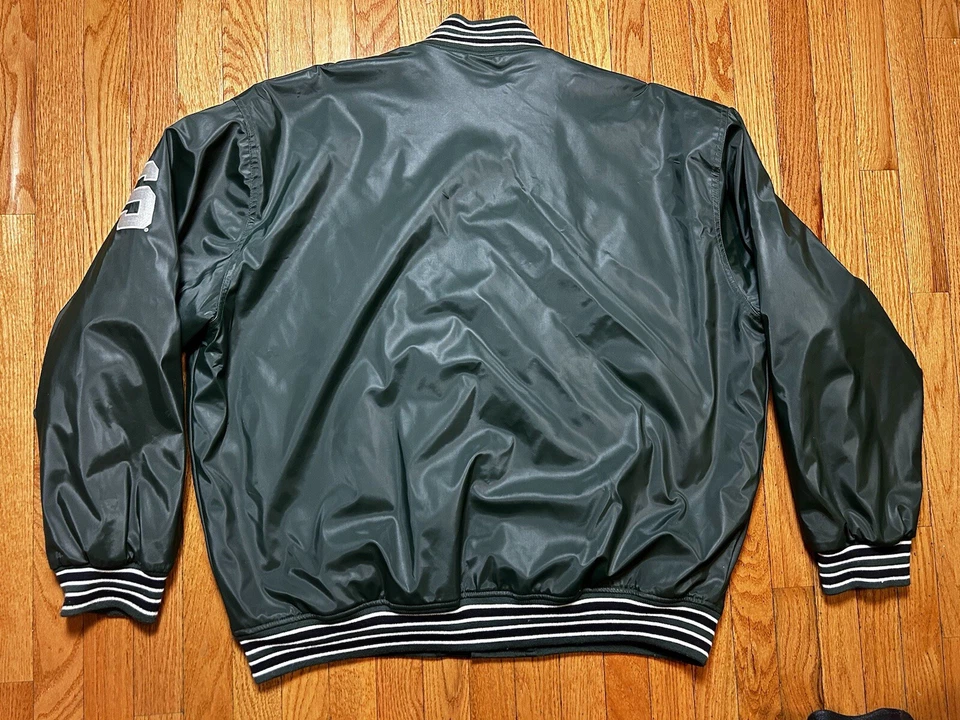 Vintage Michigan State Spartans Steve And Barry’s Brand Heavy Jacket Men’s 2XL  - Image 4 of 4
