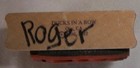 Ducks in a Row HARK THE HERALD ANGEL WITH TRUMPET Rubber Stamp USED — photo 3