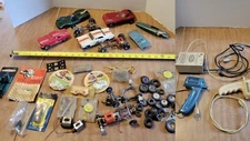 Vintage Monogram Revell Strombecker Cox Misc Slot Car Lot &Accessories 1:32 1:42