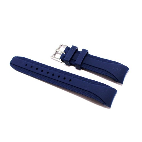 Cinturino silicone blu per orologio ansa curva 22mm compatibile nautica 4  gomma | eBay