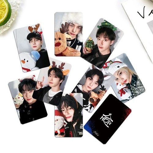 8pcs/set Kpop STRAY KIDS SKZHOP Self Made Photocard HD Christmas Cards SKZ - Picture 3 of 5