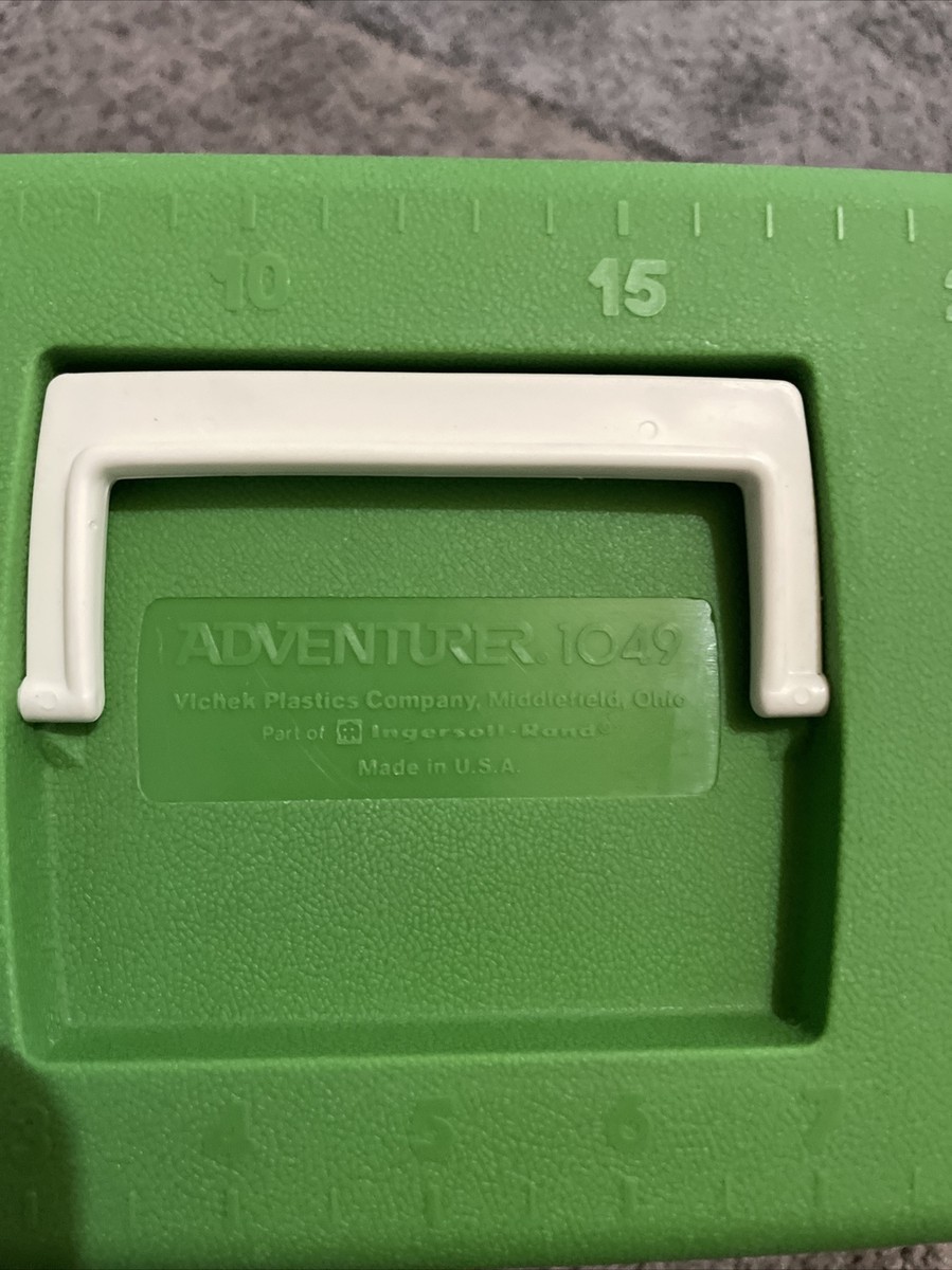 Flambeau Adventurer 1049 Vintage Fishing Tackle Box GREEN 1 Shelf USA made  Ohio | eBay