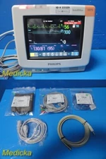 2018 Philips Intellivue MP5 Ref M8015A Patient Monitor W/ Accessory Leads ~33329