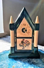 Poppytrail by Metlox vintage 50s steeple napkin holder with beautiful gold trim