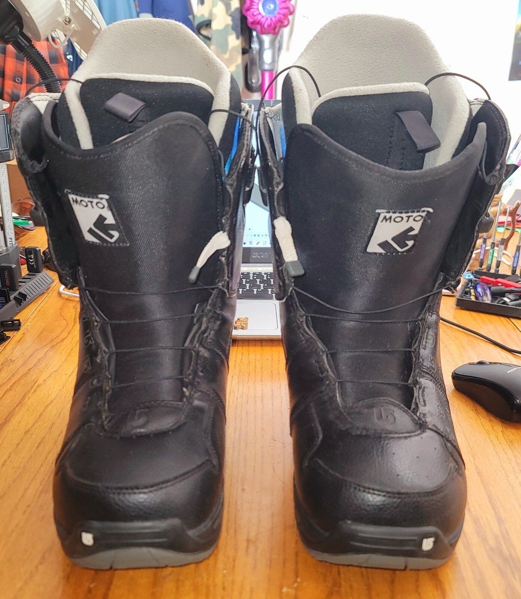 Men's BURTON Moto Speed Lace Snowboard Boots - BLACK Size 9 | eBay
