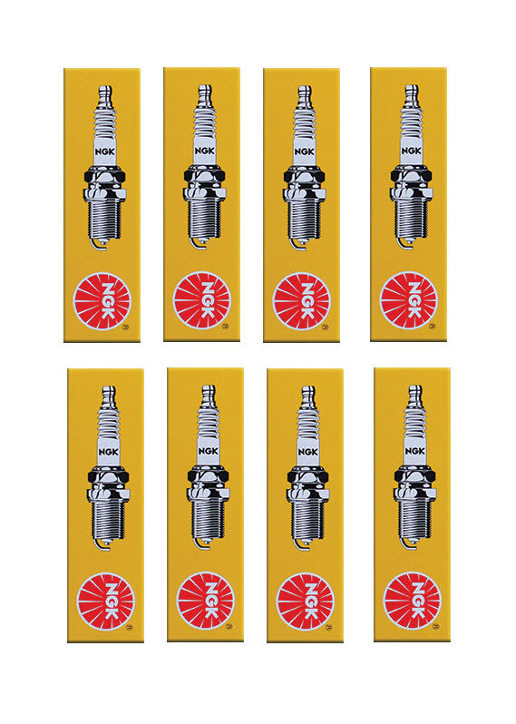 Set of 8 NGK Standard Spark Plugs for Yamaha YZF-R1 2008