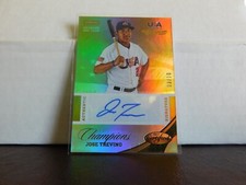 2013 USA Baseball Champions Jose Trevino Gold Auto /10 Yankees