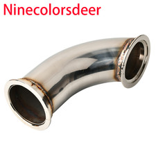Universal 3 Id V-band Flange Turbo Adapter 90 Degree T201 Stainless Steel Universal 3 Id V-band Flange Turbo Adapter 90 Degree T201 Stainless Steel