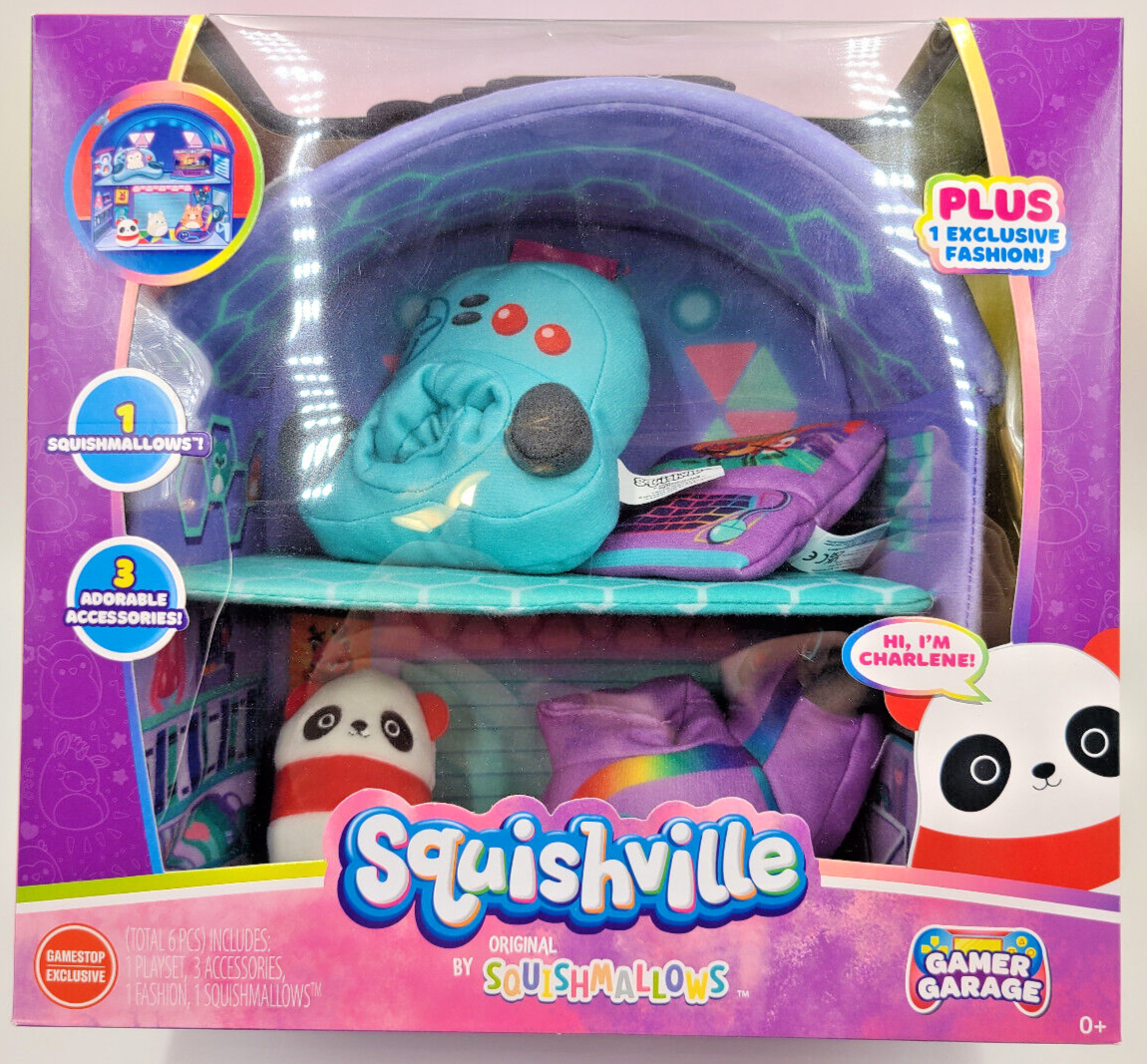 Squishmallows Medium Soft Playset Squishville Salon Deluxe Play Scene