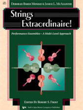 "Strings Extraordinaire " Cello MUSIC BOOK-PERFORMANCE ENSEMBLES-NEW ON SALE