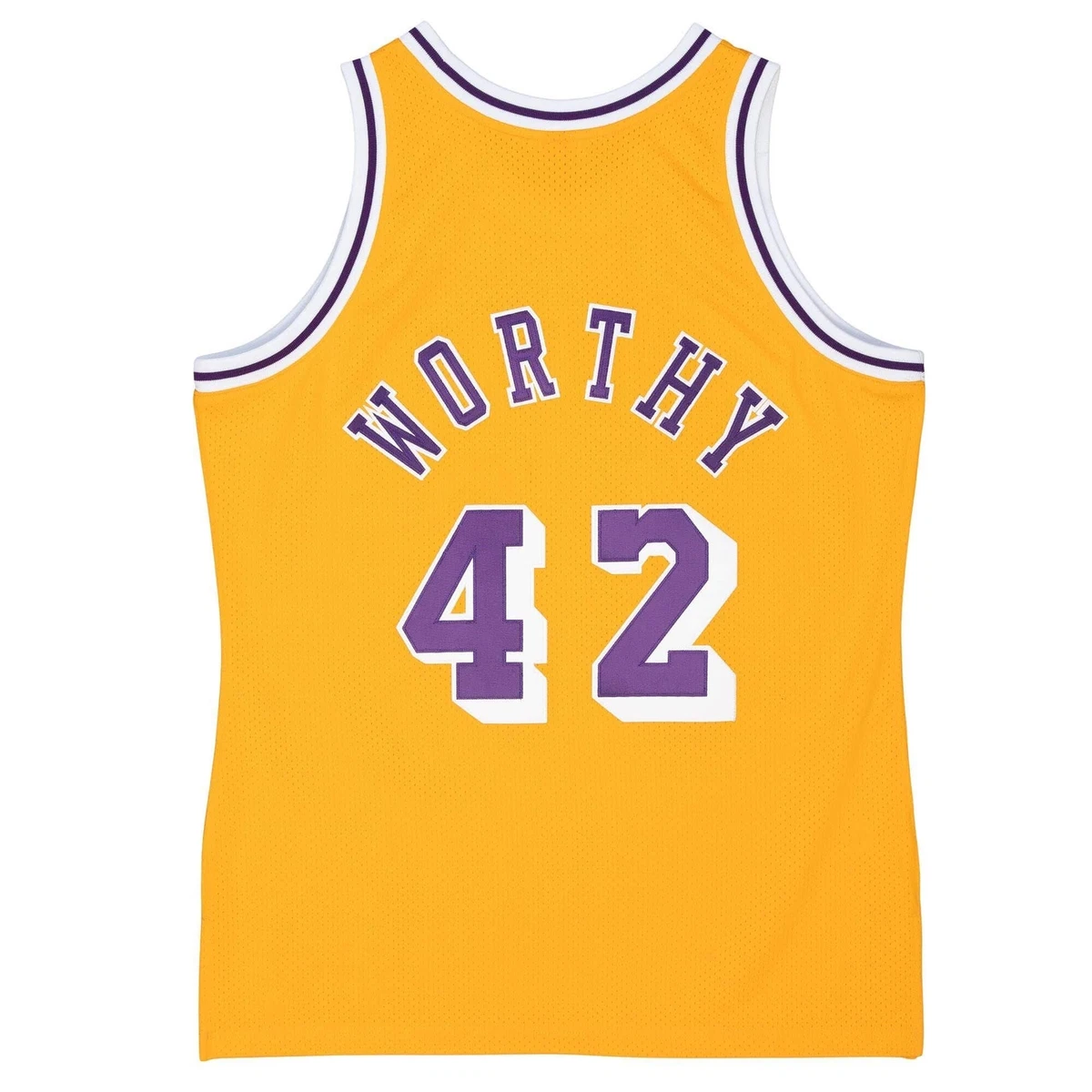MITCHELL NESS NBA AUTHENTIC JERSEY LA LAKERS 84 JAMES WORTHY