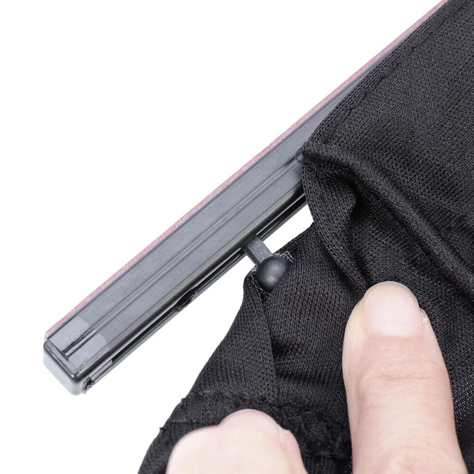 Kit de 2 piezas de parasol universal para ventana de coche SUV UV negro stock en EE. UU. Foto 3 de 4