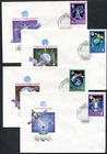 RUSSIA 1978 SPACE RESEARCH SATELLITES, Scott 1665-1668 on 4 F.D.C.'s