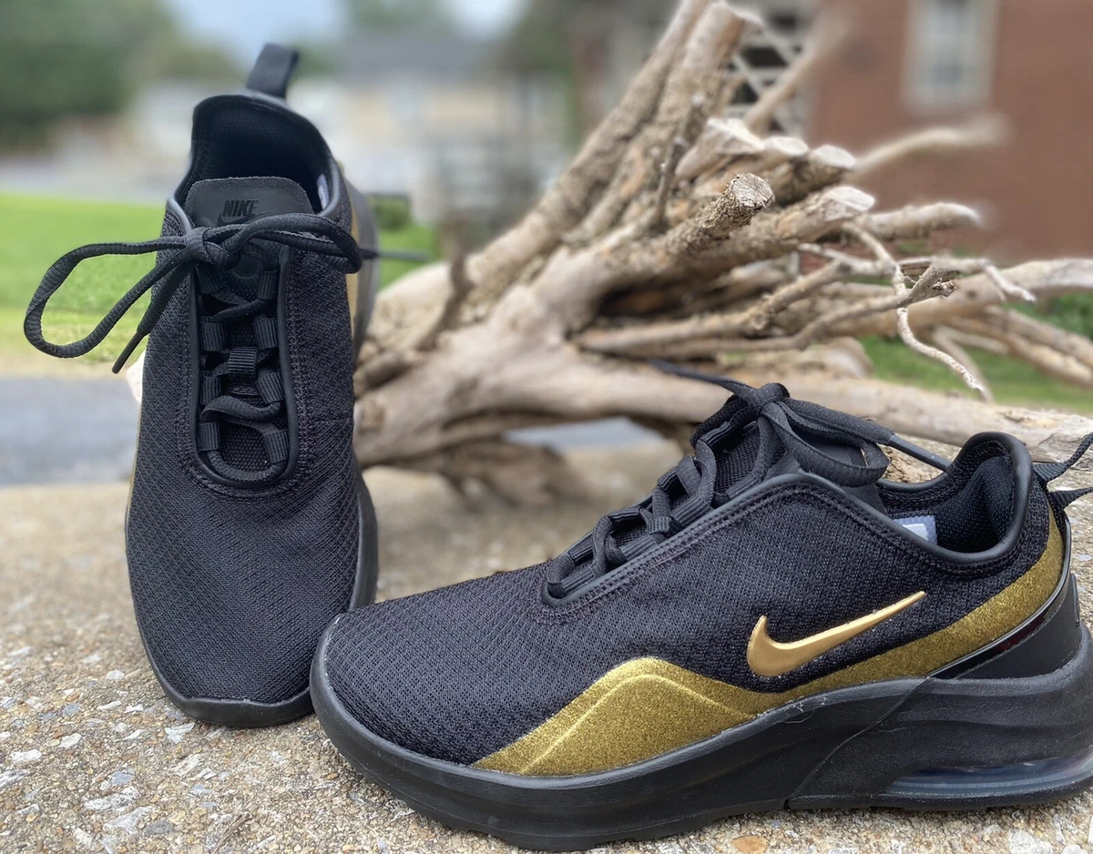 Nike Air Max Motion 2 Metallic Gold Black Size 6 Sneakers Tennis Shoes | eBay