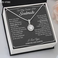 To My Hot Soulmate Necklace Eternal Hope Pendant Love Gift For Wife / Girlfriend